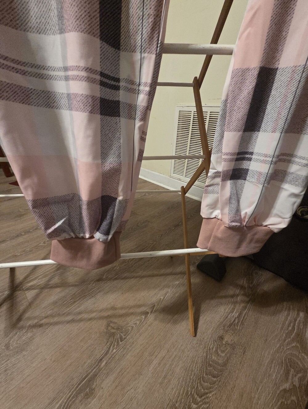 Womens Plaid Pajamas Set-Soft Elastic Cuffs